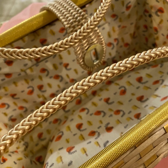 RAFFIA WOVEN HANDBAG VINTAGE - Picture 4 of 8